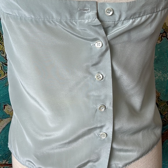 Vintage Camisole Blouse Sleeveless Label Reads Size 12 - Picture 4 of 14